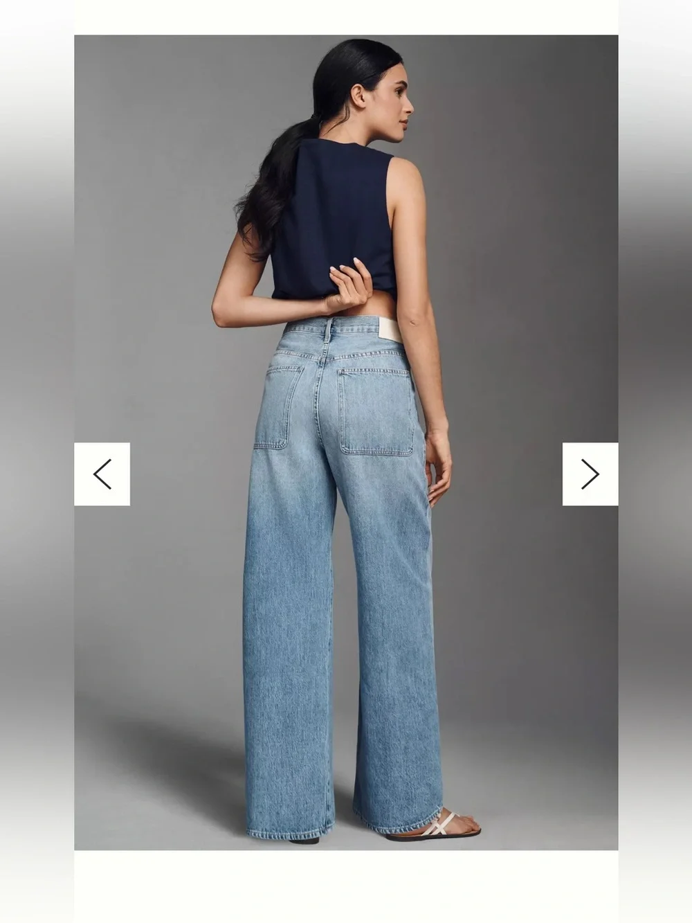 Citizens of Humanity Ayla Cargo High-Rise Wide-Leg Jeans - Picture 2 of 12